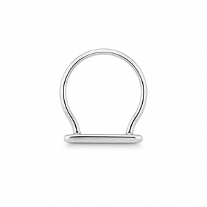 Anillo de Barra para Mujer en Plata de Ley 925 con Circonita Cúbica, Diseño Geométrico Minimalista Moderno, Acabado Pulido, para Uso Diario, Bodas y Fiestas - Product Image 4