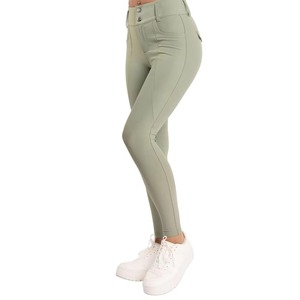 Pantalones de equitación antideslizantes personalizados de gran venta para mujer, ropa ecuestre deportiva, pantalones de montar a caballo - Product Image 4