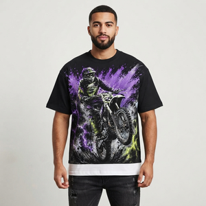 T-shirt personnalisé 100% coton jersey imprimé, style vintage tendance, manches courtes, unisexe, coupe confortable pour l'été - Product Image 5