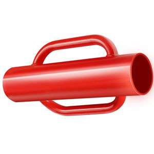 Maniglia per picchetto a percussione manuale in acciaio al carbonio resistente da 14 libbre con diametro interno di 2,7 pollici, per il posizionamento di pali da recinzione e pali a T da fattoria - Product Image 1
