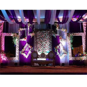 <b>Wedding</b> Decoration Hanging Fiber <b>Frame</b> Fiber Stylish Backdrop Panels Latest Hanging Wall Panels Stage At Affordable Price USA - Product Image 1