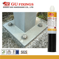 Résine chimique époxy-vinylester bicomposante GOOD USE Mixcure, forte adhérence, adhésifs et scellants pour l'ancrage en construction intérieure