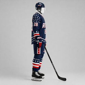 Conjuntos de Jersey y Pantalones de Hockey sobre Hielo de Primera Calidad, Fabricación en Fábrica, Precio al por Mayor, Uniforme de Hockey sobre Hielo, Servicio OEM al por Mayor - Product Image 5