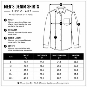 Chemise en jean bleu délavé pour homme Enzyme Medium, en coton, manches longues, poche poitrine, fermeture boutonnée, coupe décontractée - Product Image 6