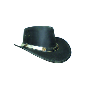 Sombrero Vaquero de Cuero Estilo Western - Negro Marrón para Hombre y Mujer, Marca Advantage Impex, Elección Superior para Jinete, Diseño y Logotipo Personalizados - Product Image 1