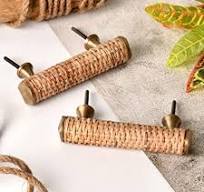 Poignée de porte et de meuble en céramique argentée moderne, faite à la main, style perles, quincaillerie polyvalente pour cuisine, salon, bureau à domicile - Product Image 3