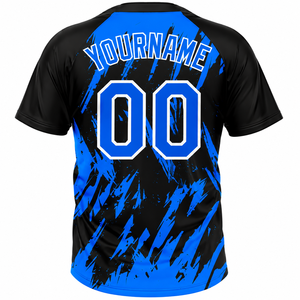 Custom Team Baseball Jersey Digital Printed Polyester Quick Dry Fitted Sports <b>Shirt</b> <b>Henley</b> Neck with Name and Number - Product Image 3