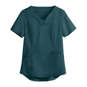 Stretch <b>Scrub</b> <b>Tops</b> Medical Nursing Uniform for Hospital - Product Image 5