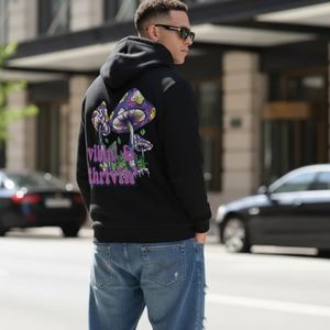 Sudadera con Capucha Personalizada de Otoño e Invierno para Hombre y Mujer, Algodón de Alta Calidad, Talla Grande, Sin Cordón, Estampado Personalizado - Product Image 3