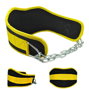 Nayab Industries Professional Gym Dip <b>Belt</b> Neoprene Padding Breathable Steel <b>Chain</b> Adjustable Weighted Pull-Ups Strength - Product Image 3