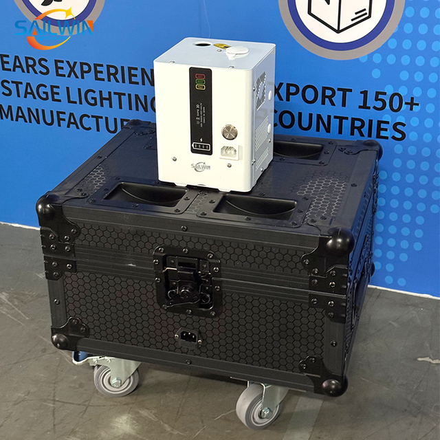 Rechargeable Battery Powered Cold Spark Machine With Charging Flight Case Indoor TI Powder Fireworks Sparkler for Events