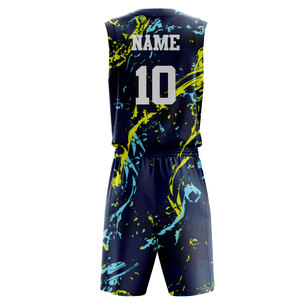 Wholesale Blank Basketball Jerseys Heat-Transfer Printing Breathable Sleeveless Custom Adult Basketball Uniform Shirts - Product Image 2