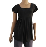 Camiseta de Mujer de Manga Corta, Tejido Jersey de Viscosa de Bambú, Ecológica, Transpirable, Corte Regular, Informal, de Secado Rápido