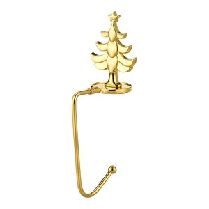 <b>Gold</b> Christmas Tree <b>Wall</b> <b>Hook</b> Decorative Metal Stocking Hanger Star Design Hanging <b>Hook</b> for Home Door <b>Wall</b> Holiday Decor - Product Image 1