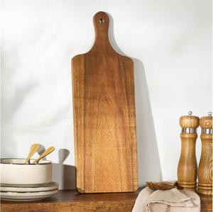 Acacia Teak Wood Rectangle Chopping <b>Board</b> Handle Eco-Friendly Lightweight 2.0cm Thick Dishwasher Safe Non-Toxic Anti-Slip Modern - Product Image 6