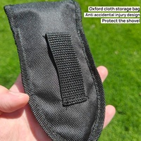 Mini pelle pliante multi-usage, outil de camping, pelle de survie pour la chasse, la randonnée, le jardinage, le creusement, avec pochette de rangement