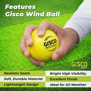 GISCO/CUSTOM Cricket Wind <b>Ball</b> Seamless Model 76108 Light <b>Weight</b> Ambidextrous Standard Size Packaged - Product Image 6