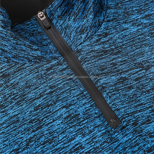 Wholesale Mens Polyester Sports T-<b>shirt</b> Custom Plus Size Men's Quarter <b>Zip</b> Racing T <b>Shirt</b> Quick Dry Loose Fit Running T <b>Shirt</b> - Product Image 4