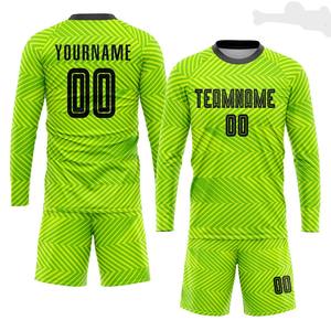 ชุดฟุตบอลผู้ใหญ่และเยาวชน สีฟลูออเรสเซนต์ สวมใส่สบาย ขนาดพอดีตัว ผลิตจากผ้าพลาสเทอร์ 100% ชุดฟุตบอลคุณภาพสูงสำหรับทุกเพศ - Product Image 3