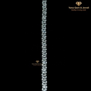 สร้อยข้อมือเทนนิสทรงลูกแพร์แบบสลับขึ้นลง 10 กะรัตเพชร CVD แล็บโกรว์ 14k ทองคำแท้ ความใส VVS-VS สี D-E-F - Product Image 4