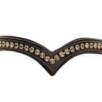 Harnais en corde de cuir tressé de haute qualité de 1 pouce de large avec quincaillerie métallique réglable