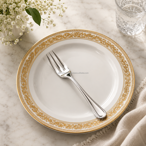 Lot de fourchettes à dessert en acier inoxydable de qualité alimentaire, finition miroir, pour cuisine professionnelle, couverts réutilisables - Product Image 1