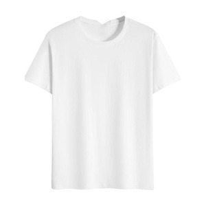 T-shirt à col côtelé en pur coton 150g personnalisé OEM pour homme, couleur unie, taille européenne et plus, pour le marché transfrontalier - Product Image 1