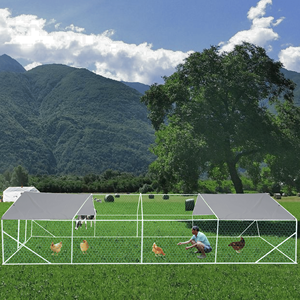 XPT036 Pollaio da Esterno in Metallo con Ampio Spazio 26*10*6FT Gabbia per Animali - Product Image 3