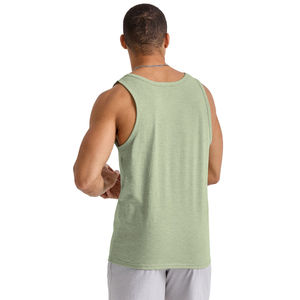 Solid Colours Men's Tank Top Ribbed Cotton Sleeveless Gym <b>Stringer</b> <b>Vest</b> Lightweight Breathable Tank Top - Product Image 6