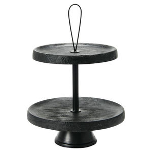 Plateau à étages en bois fait main de luxe Aaliyan Impex, motif floral, design moderne pour la présentation de desserts au thé de l'après-midi - Product Image 4