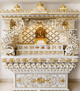 Designer Marble Look Teak Wood Temple Manufacturer - Product Image 2