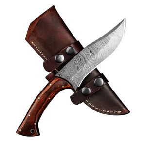 Cuchillo de caza de acero de Damasco hecho a mano de alta calidad, personalizado, con mango de madera, tipo Skinner, de 4 pulgadas, ¡muy vendido! - Product Image 3