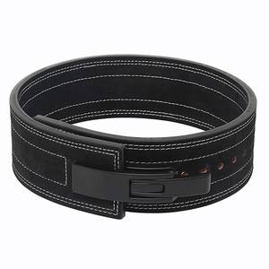 Ceinture de levage à levier en cuir de vachette pour hommes, avec support dorsal pour fitness et squats, pour l'entraînement de powerlifting, modèle Five-B, avec logo personnalisé - Product Image 2