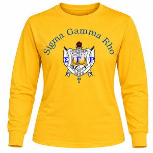 ซิกมาแกมมาโรโกลด์ 1922 เอมเบลมเสื้อยืดแขนยาวผ้าฝ้ายพรีเมี่ยมกรีกโซโรริตี้ชิลด์กราฟิกเสื้อยืดเสื้อผ้าลำลองแบบคลาสสิก - Product Image 3