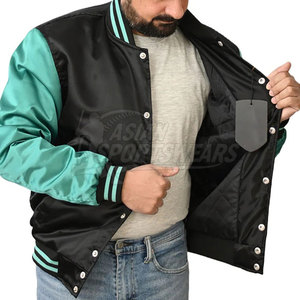 Veste en satin pour homme, style polyvalent et léger, pour la saison hivernale, tenue décontractée quotidienne, coupe décontractée - Product Image 3