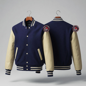 Genuine <b>leather</b> <b>Long</b> Sleeves Lettermen Varsity <b>Jackets</b> Best price varsity <b>Jackets</b> with Chenille patches Embroidered <b>Jacket</b> - Product Image 1