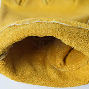 Guantes de seguridad de cuero duraderos con material grueso y diseño flexible para uso diario en trabajos mecánicos y de taller - Product Image 5