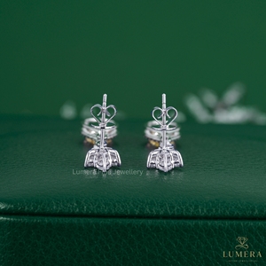 Fancy Yellow Pear Cut Lab Grown Diamond Halo Dangle Earrings Marquise Leaf Floral <b>Top</b> 14K Gold Statement Luxury <b>Wedding</b> Jewelry - Product Image 4