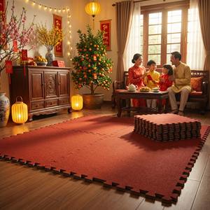 Alfombra de Espuma EVA Encastrable de 10 mm, 60x60 cm – Suelo Suave con Reducción de Ruido para Oficina y Hotel - Product Image 1