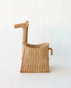 Handwoven Rattan Giraffe Storage <b>Basket</b> Eco Friendly <b>Animal</b> Toy Organizer for Kids Nursery Baby Room Home Decoration - Product Image 3