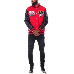 Chaqueta Varsity de Invierno Personalizable para Hombre con Estampado Frontal, Cuello Alto y Diseño Transpirable para Béisbol Universitario - Product Image 1