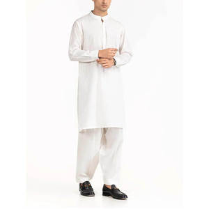 <b>Men's</b> Traditional Shalwar Kameez 2026 Designer <b>Kurta</b> Pajama Set High Premium Cotton Ethnic Clothing Quick Dry Factory Price - Product Image 2