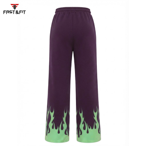 Pantalon de survêtement évasé pour femme, nouvelle collection 2027, haute qualité, couleur personnalisable, satin, hiver, en promotion - Product Image 5