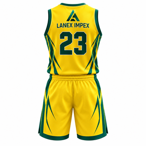 Ensemble d'uniformes de basketball personnalisés OEM – Maillots et shorts de basketball respirants par sublimation pour hommes et jeunes joueurs - Product Image 3