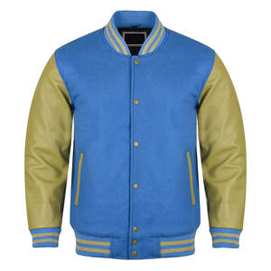 Chaqueta Varsity de Lana Personalizada con Logotipo para Hombre, Estilo Urbano, Informal, Deportiva, de Béisbol, para Invierno - Product Image 1
