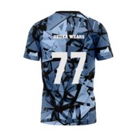 Camiseta de Lacrosse Sublimada Personalizada OEM, Antiolor, de Secado Rápido, Fibra de Poliéster Transpirable, para Deportes de Equipo, Venta al Por Mayor, MOQ Bajo