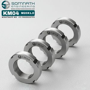 Écrous de blocage KM07 8 mm x 1,0, écrou de blocage métrique de précision pour axe de roulement, pour un montage sécurisé, en acier inoxydable CLASSE 4, autobloquant entièrement - Product Image 4