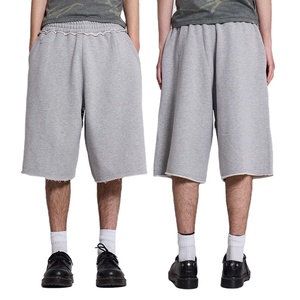 Pantalones Cortos Bermuda Largos Casuales para Hombre, Corte Ancho, Plisados, Estilo Cargo, Ecológicos, Cintura Elástica, Secado Rápido, Estampado Digital, 100% Algodón - Product Image 2