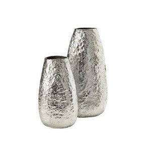Decorative Steel Floral Vase Elegant Home Accent Crafted For Dining Room Coffee <b>Table</b> Centerpiece Floral Display Collection - Product Image 2
