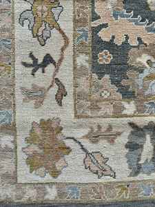 Tapis tissé à la main turc en laine/soie aux motifs géométriques modernes, éco-responsable, antidérapant, résistant à la saleté, en latex, 1 pièce - Product Image 5
